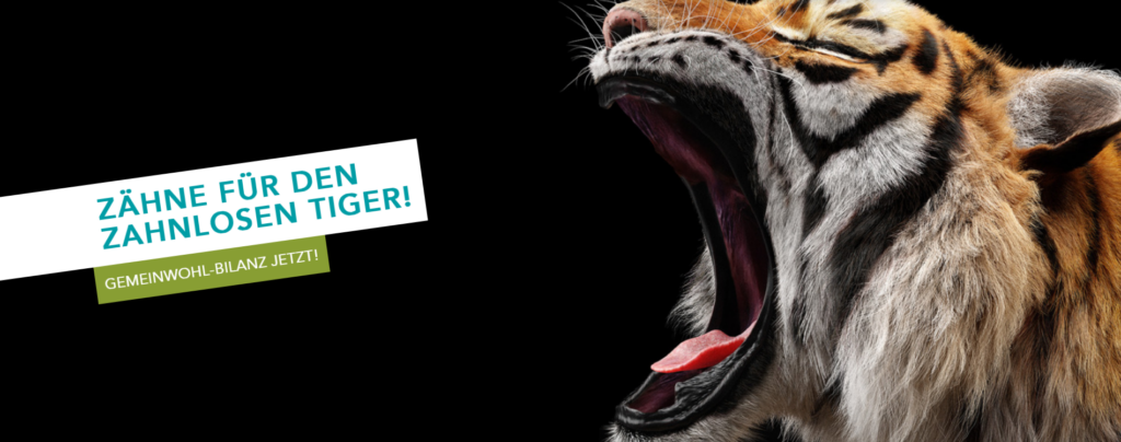 Kampagne - Gib dem Tiger Zähne - GWÖ ins EU-Parlament